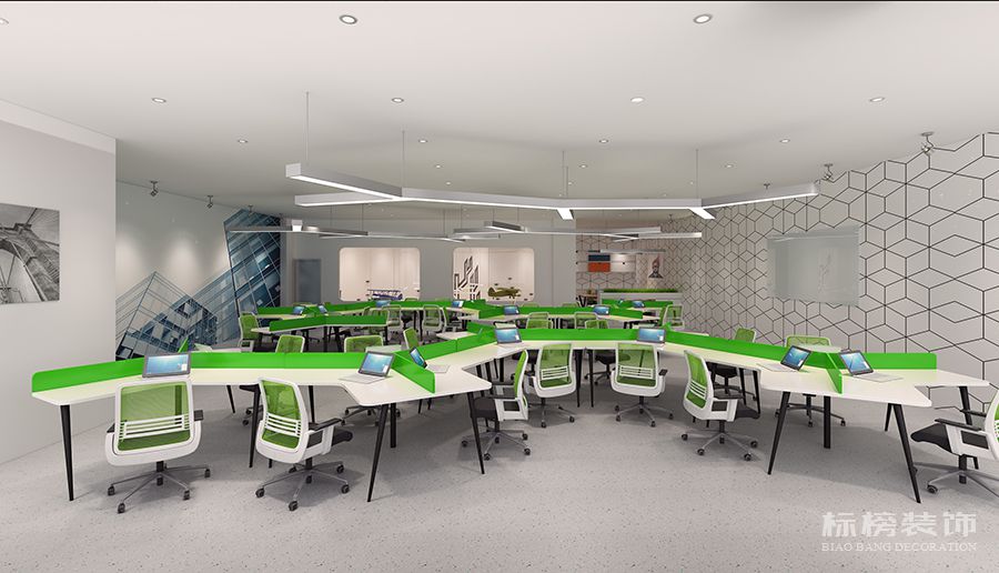 西安航空學院（現(xiàn)代）教育培訓辦公室裝修設計4