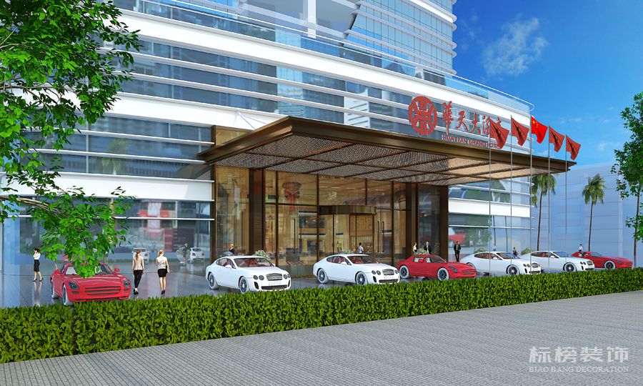 華天酒店門(mén)口設(shè)計(jì)2